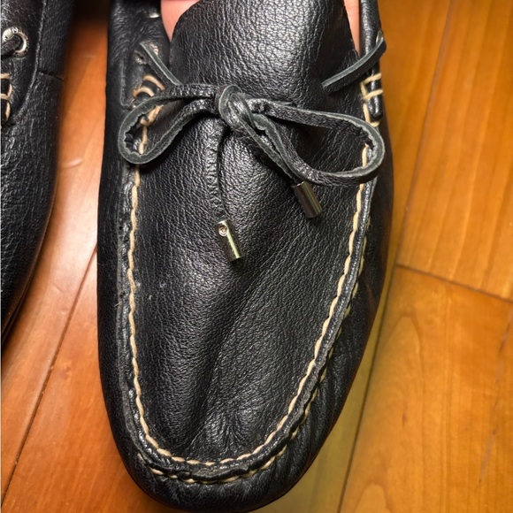 Sperry Black Leather Boat Shoes - Picture 3 of 7